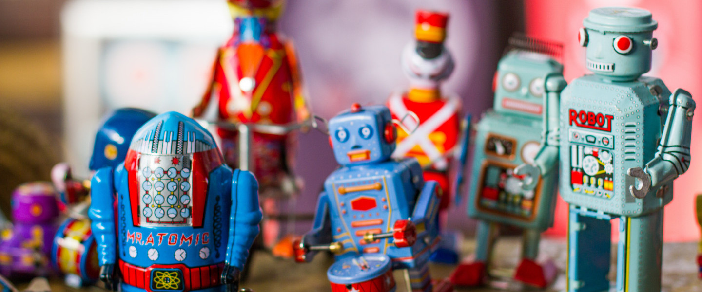 Line of diverse robots