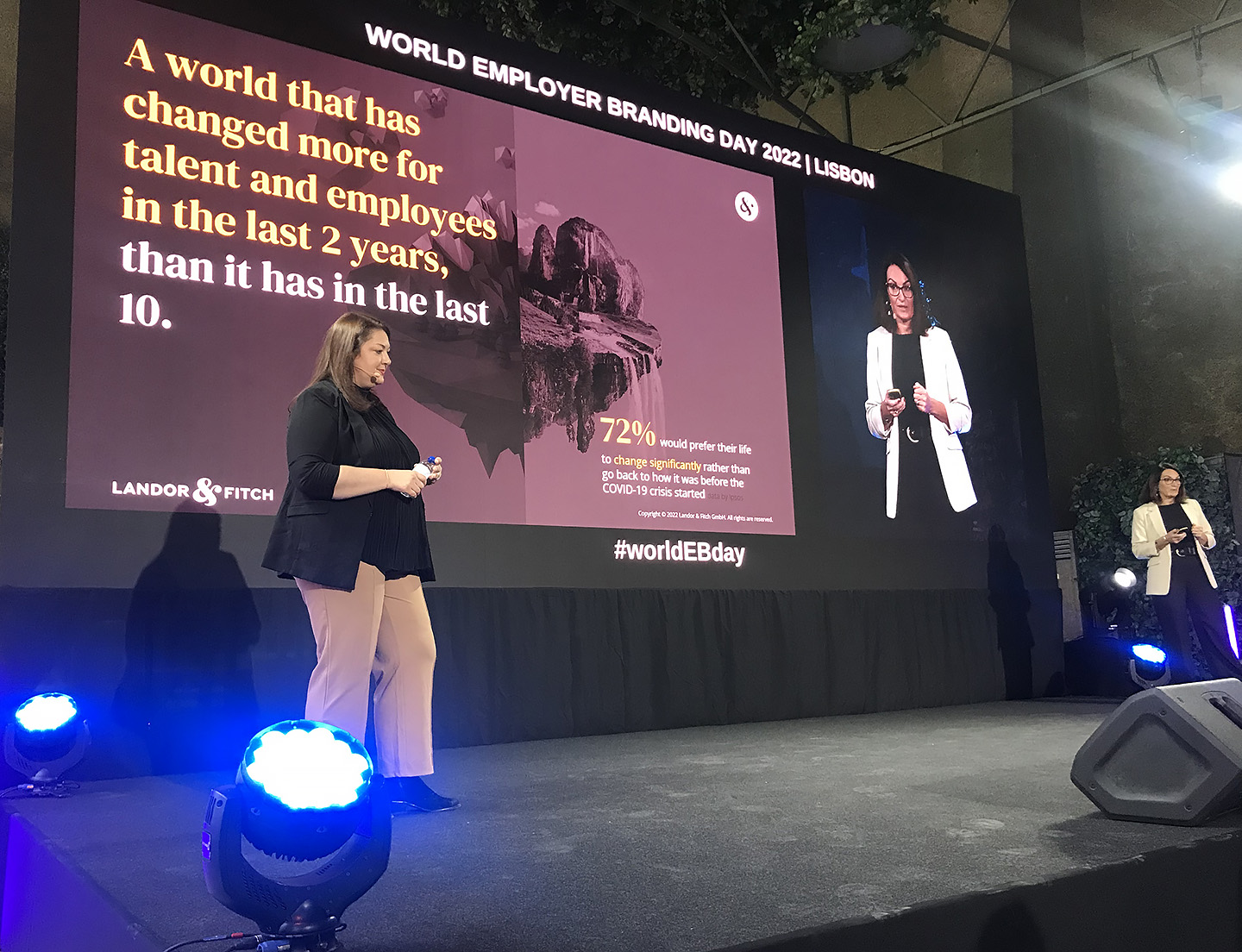 Presenters on stage at the World Employer Brand Day conference